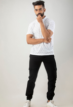 STERIO PACE Men Joggers with Elasticated Waist – Black