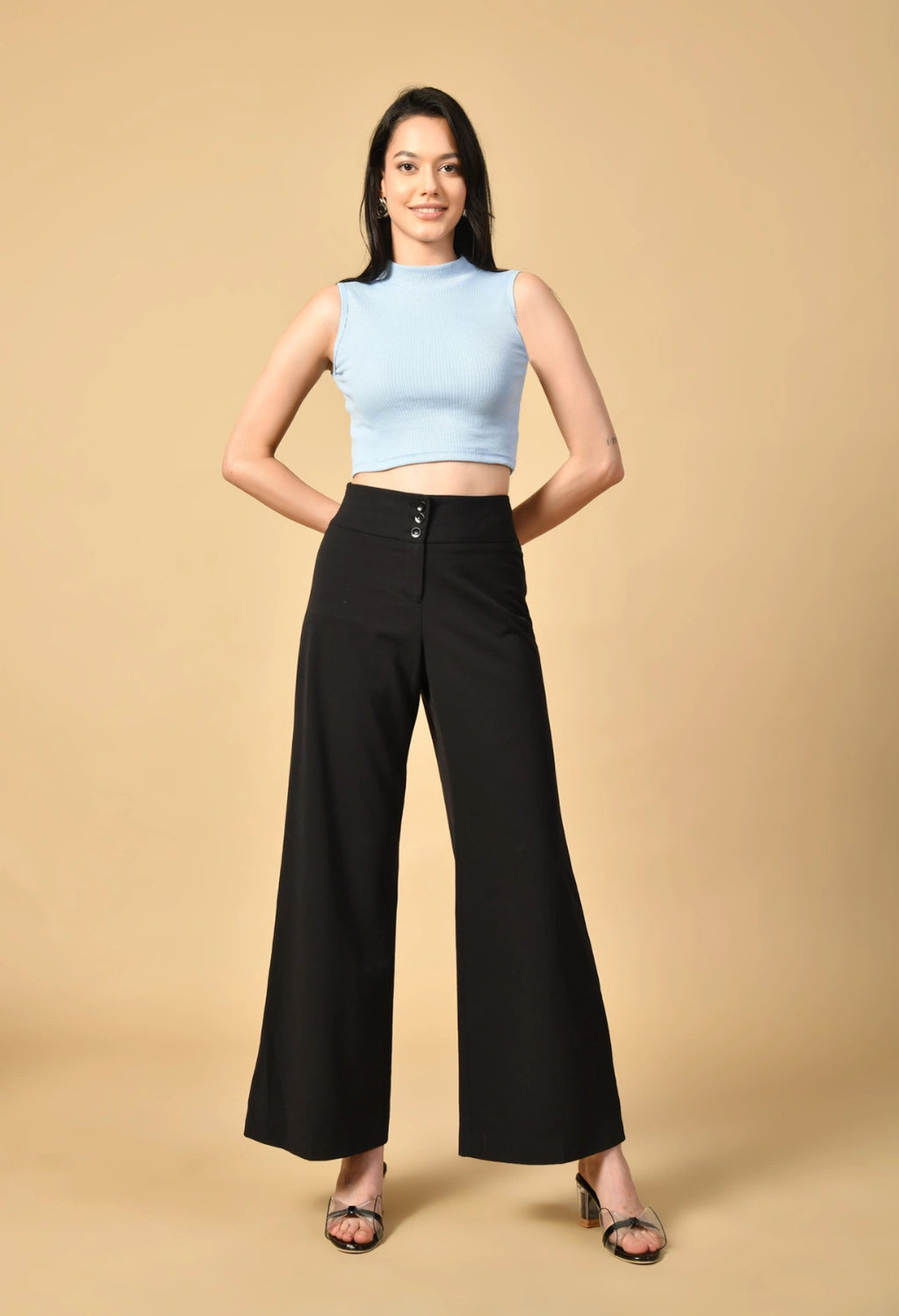 Sterio Pace Women High Neck Crop Top