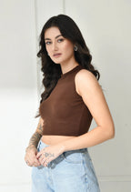 Sterio Pace Women High Neck Crop Top