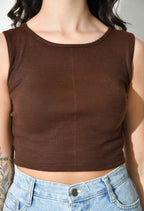 Women Ribbed Slim Fit Round-Neck Top