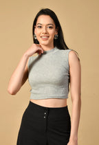 Sterio Pace Women High Neck Crop Top