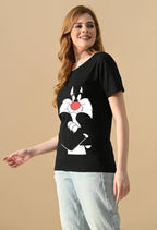 Women Looney Tunes Graphic Printed T-Shirt