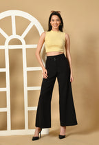 Sterio Pace Women High Neck Crop Top