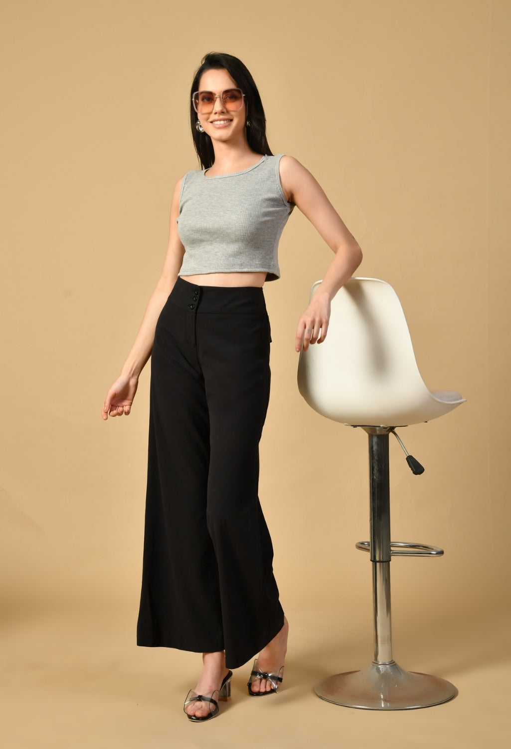 Sterio Pace Women High Neck Crop Top