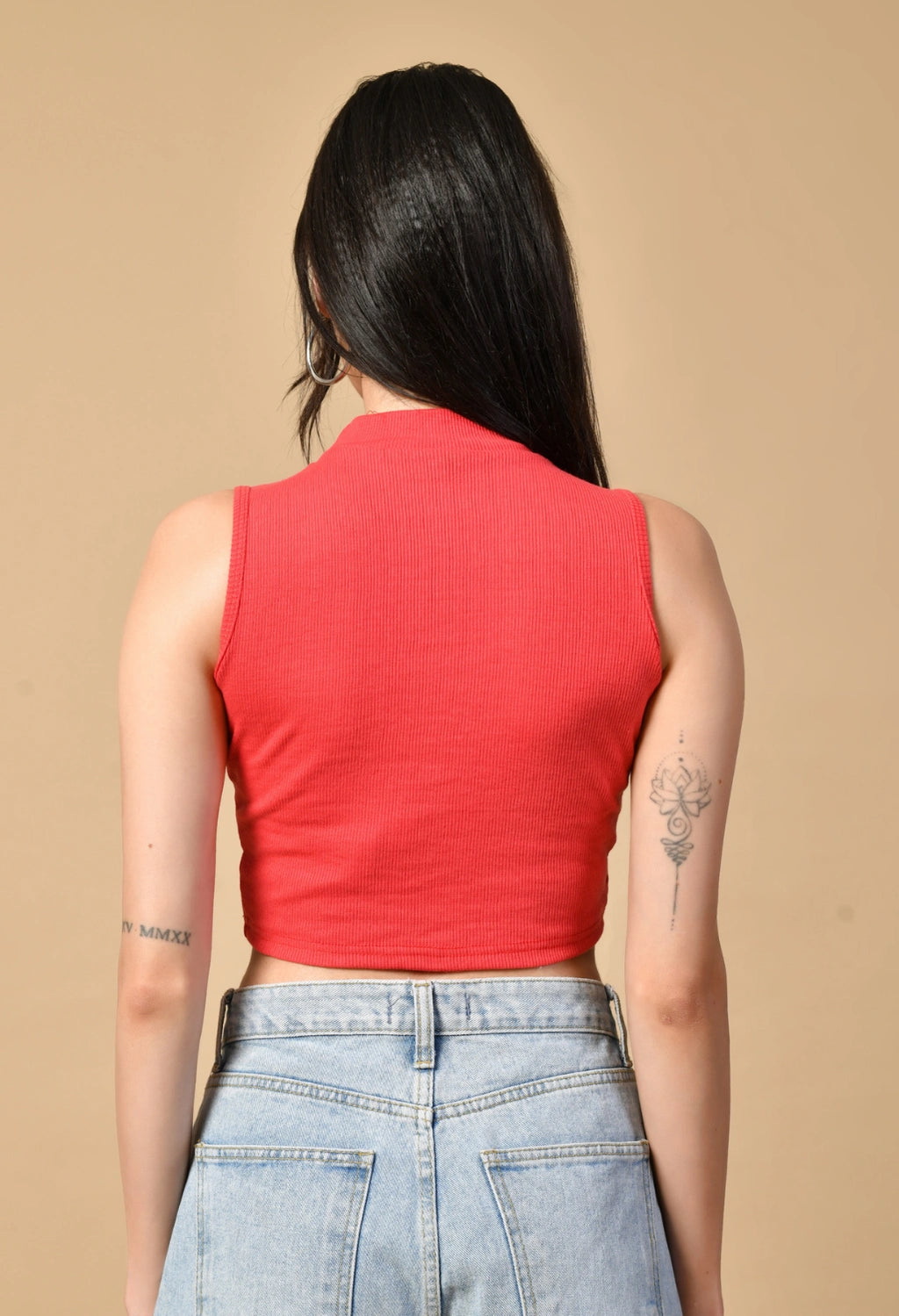 Sterio Pace Women High Neck Crop Top