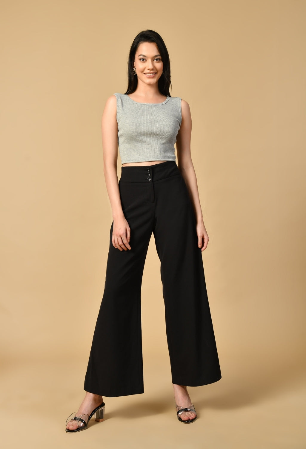 Women Ribbed Slim Fit Round-Neck Top