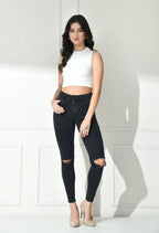 Sterio Pace Women High Neck Crop Top