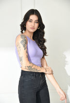 Women Ribbed Slim Fit Round-Neck Top