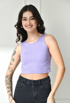 Women Ribbed Slim Fit Round-Neck Top