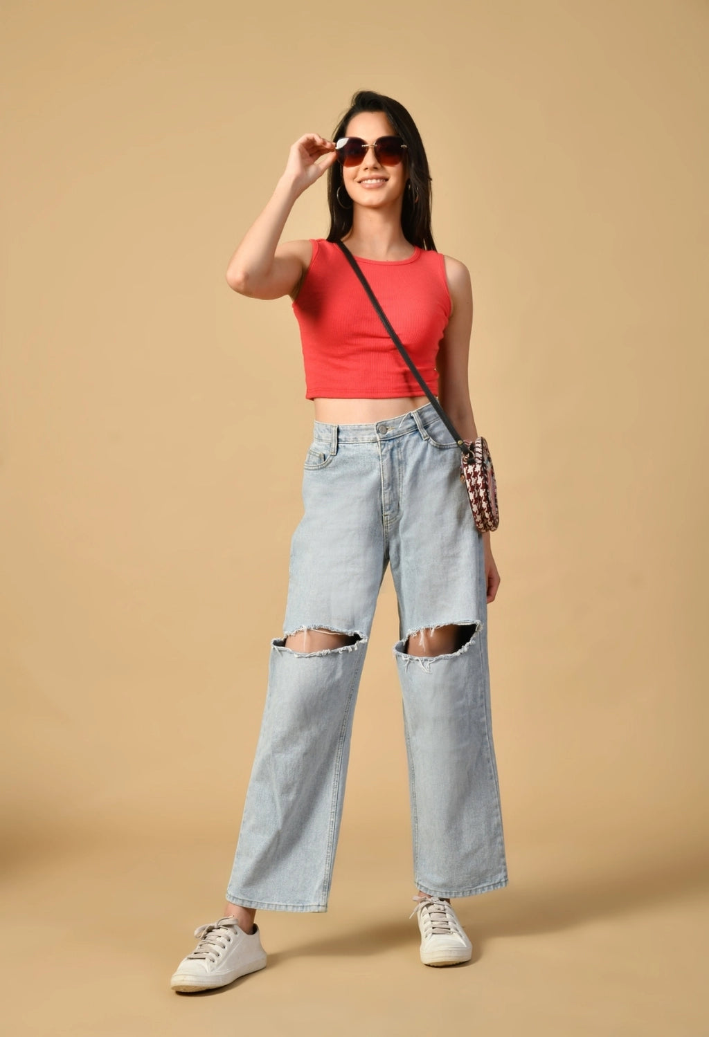 Women Ribbed Slim Fit Round-Neck Top