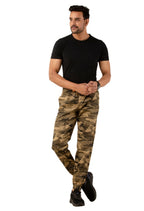 Sterio Pace Men Camouflage Printed Relaxed Straight Leg Joggers