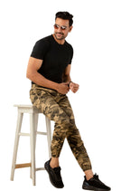 Sterio Pace Men Camouflage Printed Relaxed Straight Leg Joggers