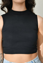 Sterio Pace Women High Neck Crop Top